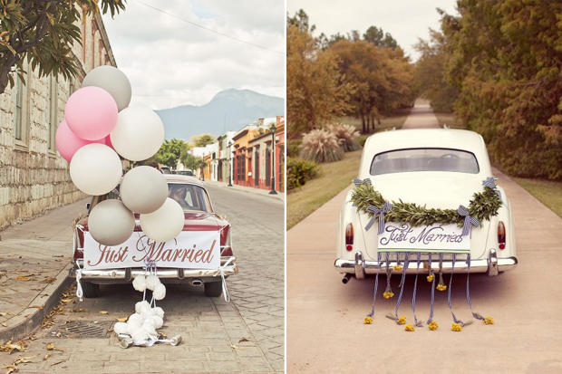 Tin Cans For Wedding Car - Fun Car Decorations